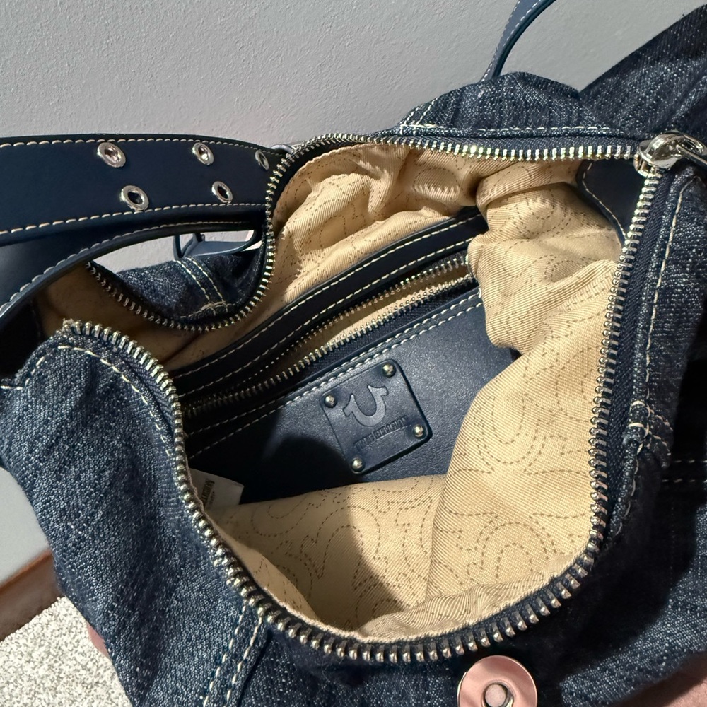 True Religion Dark Denim Shoulder Bag - Picture 4 of 7